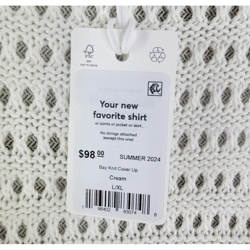 Marine Layer Sweater Open Knit Crochet Beach Cover Up Tunic NEW Size Large / XL